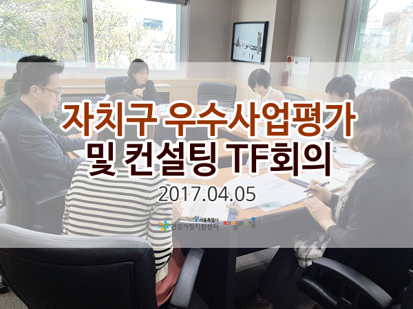 자치구 우수사업평가 및 컨설팅 TF회의 관련 이미지