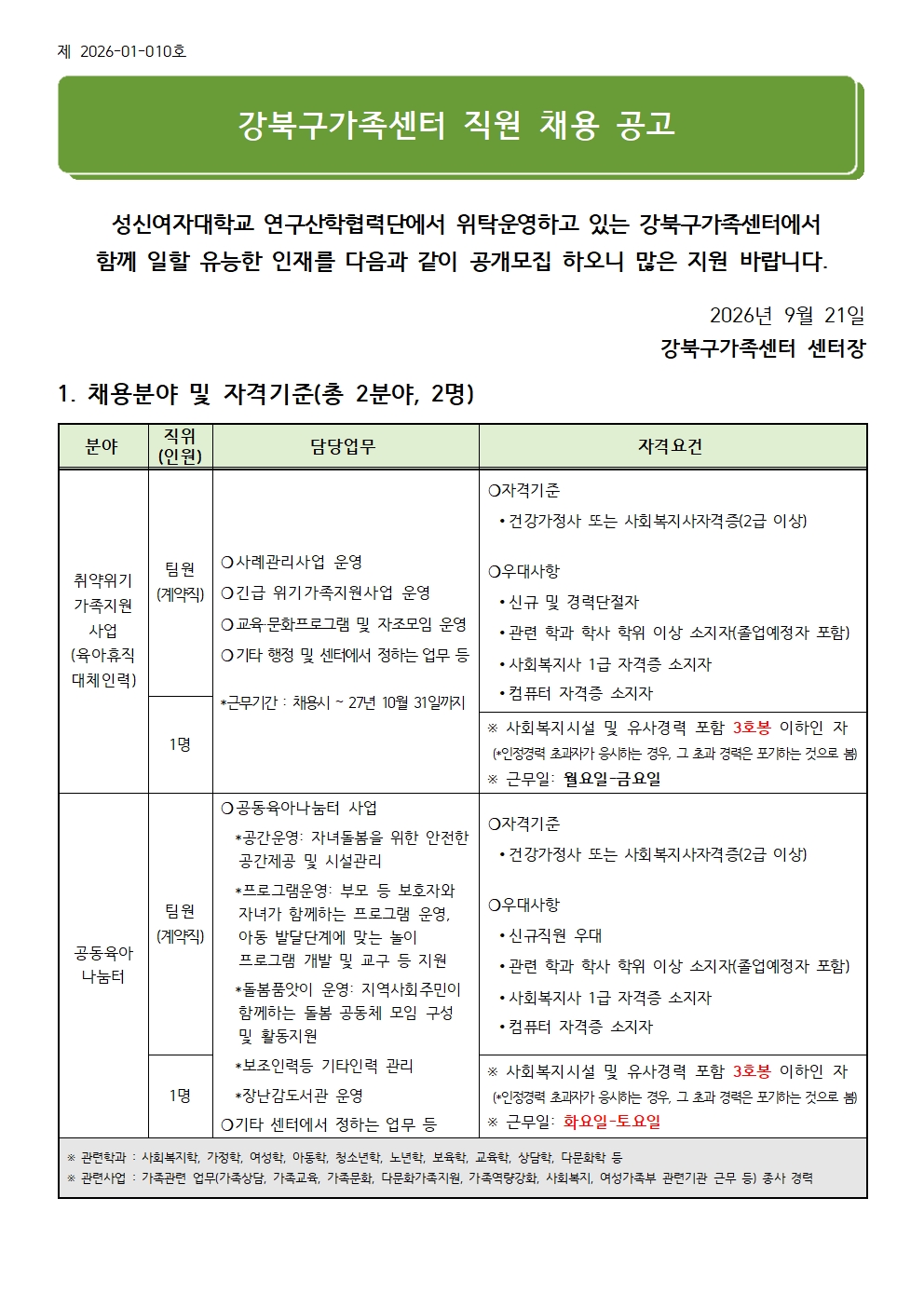 채용공고문
